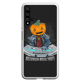 Чехол для Honor 20 с принтом Halloween party в Курске, Силикон | Область печати: задняя сторона чехла, без боковых панелей | Тематика изображения на принте: diy | ghost | halloween | horror | makeup | scary | skull clown | trick or treat | вампир | ведьма | кошка | луна | магия | ночь | тыква | хэллоуин