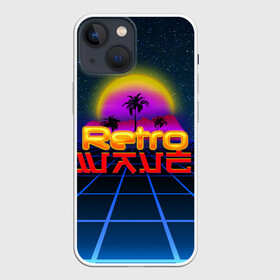 Чехол для iPhone 13 mini с принтом retrowave в Курске,  |  | hotlinemimai | outrun | retro | retrowave | synth | synthwave | wave