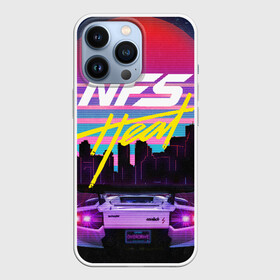 Чехол для iPhone 13 Pro с принтом Need For Speed Heat в Курске,  |  | Тематика изображения на принте: need for speed | need for speed heat | nfs | nfs heat | outrun | retrowave | synth | synthwave