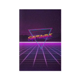 Обложка для паспорта матовая кожа с принтом SYNTHWAVE / RETROWAVE в Курске, натуральная матовая кожа | размер 19,3 х 13,7 см; прозрачные пластиковые крепления | hotline miami | neon | outrun | outrun electro | retrowave | synth | synthwave | неон | хотлайн майами