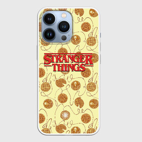 Чехол для iPhone 13 Pro с принтом Stranger Thing. Pancakes в Курске,  |  | Тематика изображения на принте: beyond | eleven | hopper | jane | mike | stranger | things | wheeler | дастин | дела | джейн | загадочные | майк | одиннадцать | очень | события | странные | уилер | хендерсон | хоппер