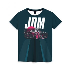 Женская футболка 3D с принтом JDM в Курске, 100% полиэфир ( синтетическое хлопкоподобное полотно) | прямой крой, круглый вырез горловины, длина до линии бедер | bosozoku | bosozoku style | drag | drift | japan style | jdm | mazda | босудзоку | босузоку | дрифт