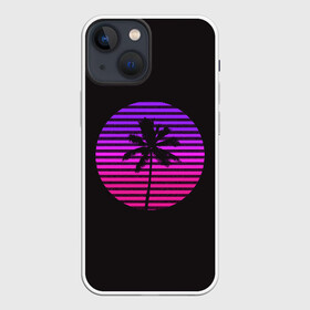 Чехол для iPhone 13 mini с принтом Hotline Maiami в Курске,  |  | 80 | cyber | game | hotline | hotlinemiami | maiami | music | outrun | retro | retrowave | synth | synthwave | игра | кибер | луна | ночь | ретро