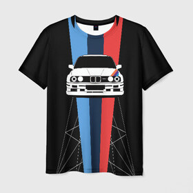 Мужская футболка 3D с принтом BMW в Курске, 100% полиэфир | прямой крой, круглый вырез горловины, длина до линии бедер | Тематика изображения на принте: auto | bmw | bmw motorsport | im | x5 | x6 | беха | бмв | бэха