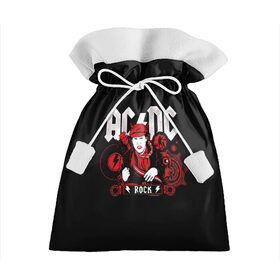 Подарочный 3D мешок с принтом AC/DC в Курске, 100% полиэстер | Размер: 29*39 см | Тематика изображения на принте: ac | ac dc | dc | electro | metal | music | retro | rock | ас | дс | легенда | легенды | метал | музыка | рок | электричество | электро