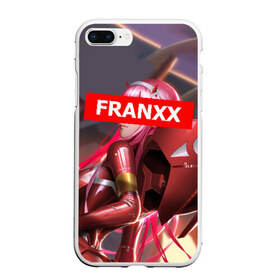 Чехол для iPhone 7Plus/8 Plus матовый с принтом Darling In The Franxx в Курске, Силикон | Область печати: задняя сторона чехла, без боковых панелей | 02 | anime | darling in the franxx | hiro | manga | zero two | аниме | ахегао | любимый во франксе | манга | милый во франксе | ноль два | хиро