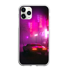 Чехол для iPhone 11 Pro матовый с принтом НЕОНОВЫЙ ГОРОД в Курске, Силикон |  | hotline miami | neon | new retro wave | outrun | outrun electro | retro | retrowave | synth | synthwave | неон | ретро | хотлайн майами