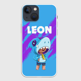 Чехол для iPhone 13 mini с принтом BRAWL STARS LEON SHARK в Курске,  |  | android | brawl stars | colt | crow | games | leon | penny | poco. | shelly | spike | wanted | брав | бравл старс | звезды | игры | мобильные игры | старс