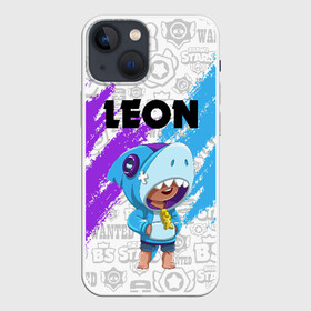 Чехол для iPhone 13 mini с принтом BRAWL STARS LEON SHARK в Курске,  |  | android | brawl stars | colt | crow | games | leon | penny | poco. | shelly | spike | wanted | брав | бравл старс | звезды | игры | мобильные игры | старс