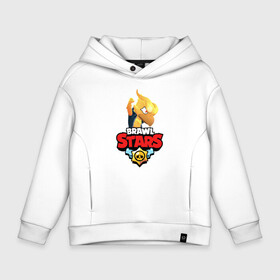 Детское худи Oversize хлопок с принтом BRAWL STARS CROW PHOENIX в Курске, френч-терри — 70% хлопок, 30% полиэстер. Мягкий теплый начес внутри —100% хлопок | боковые карманы, эластичные манжеты и нижняя кромка, капюшон на магнитной кнопке | Тематика изображения на принте: android | brawl stars | colt | crow | games | leon | penny | poco. | shelly | spike | wanted | брав | бравл старс | звезды | игры | мобильные игры | старс