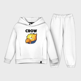 Детский костюм хлопок Oversize с принтом BRAWL STARS CROW PHOENIX в Курске,  |  | android | brawl stars | colt | crow | games | leon | penny | poco. | shelly | spike | wanted | брав | бравл старс | звезды | игры | мобильные игры | старс