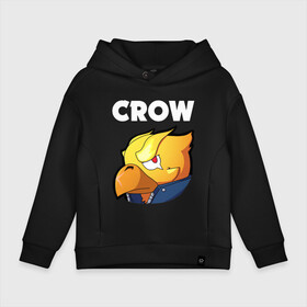 Детское худи Oversize хлопок с принтом BRAWL STARS CROW PHOENIX в Курске, френч-терри — 70% хлопок, 30% полиэстер. Мягкий теплый начес внутри —100% хлопок | боковые карманы, эластичные манжеты и нижняя кромка, капюшон на магнитной кнопке | android | brawl stars | colt | crow | games | leon | penny | poco. | shelly | spike | wanted | брав | бравл старс | звезды | игры | мобильные игры | старс