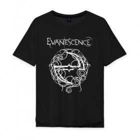 Мужская футболка хлопок Oversize с принтом Evanescence в Курске, 100% хлопок | свободный крой, круглый ворот, “спинка” длиннее передней части | evanescence | альтернативный | готик | группа | джен маджура | евенсис | исчезновение | метал | рок | тим маккорд | трой маклоухорн | уилл хант | хард | эванесенс | эми ли