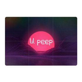 Магнитный плакат 3Х2 с принтом lil peep(Logo) в Курске, Полимерный материал с магнитным слоем | 6 деталей размером 9*9 см | cry baby | lil peep | logo | rap | заход солнца | знаменитости. эмо | известный исполнитель | неон | пип | редактируемое лого | реп | розоватый оттенок | рок | рэп | яркий фон