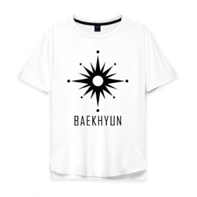 Мужская футболка хлопок Oversize с принтом EXO BAND BAEKHYUN в Курске, 100% хлопок | свободный крой, круглый ворот, “спинка” длиннее передней части | baekhyun | chanyeol | d.o. | exo | exo band | exo k | exo m | kai | kris | lay | luhan | sehun | suho | tao | xiumin | пэкхён | чен | эхо