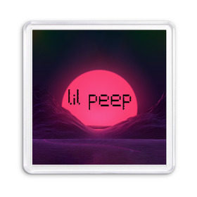 Магнит 55*55 с принтом lil peep(Black Logo) в Курске, Пластик | Размер: 65*65 мм; Размер печати: 55*55 мм | cry baby | lil peep | logo | rap | заход солнца | знаменитости. эмо | известный исполнитель | неон | пип | редактируемое лого | реп | розоватый оттенок | рок | рэп | яркий фон