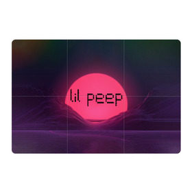 Магнитный плакат 3Х2 с принтом lil peep(Black Logo) в Курске, Полимерный материал с магнитным слоем | 6 деталей размером 9*9 см | cry baby | lil peep | logo | rap | заход солнца | знаменитости. эмо | известный исполнитель | неон | пип | редактируемое лого | реп | розоватый оттенок | рок | рэп | яркий фон