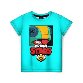 Детская футболка 3D с принтом Brawl Stars в Курске, 100% гипоаллергенный полиэфир | прямой крой, круглый вырез горловины, длина до линии бедер, чуть спущенное плечо, ткань немного тянется | brawl | brawl stars | crow | leon | stars | бравл | бравл старс | браво старс | игра | компьютерная | кров | леон | онлайн | старс