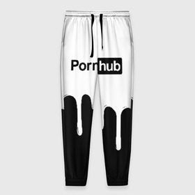 Мужские брюки 3D с принтом PornHub в Курске, 100% полиэстер | манжеты по низу, эластичный пояс регулируется шнурком, по бокам два кармана без застежек, внутренняя часть кармана из мелкой сетки | brazzers | pron | бразерс | браззерс | любовь | сайт | сэкс