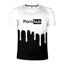 Мужская футболка 3D спортивная с принтом PornHub в Курске, 100% полиэстер с улучшенными характеристиками | приталенный силуэт, круглая горловина, широкие плечи, сужается к линии бедра | brazzers | pron | бразерс | браззерс | любовь | сайт | сэкс