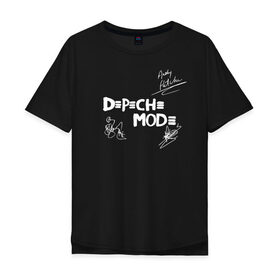 Мужская футболка хлопок Oversize с принтом Автографы Depeche Mode в Курске, 100% хлопок | свободный крой, круглый ворот, “спинка” длиннее передней части | depeche mode | альтернативный | вестник моды | депеш мод | депешмод | дэйв гаан | индастриал | мартин гор | музыка | новая волна | роза | рок | синти поп | электроник | энди флетчер