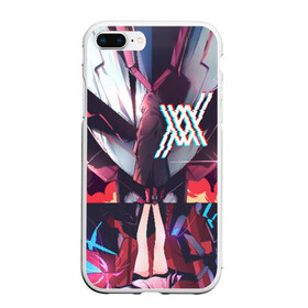 Чехол для iPhone 7Plus/8 Plus матовый с принтом Darling In The Franxx в Курске, Силикон | Область печати: задняя сторона чехла, без боковых панелей | 02 | anime | darling in the franxx | hiro | manga | zero two | аниме | ахегао | любимый во франксе | манга | милый во франксе | ноль два | хиро