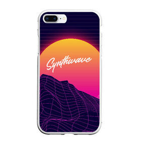 Чехол для iPhone 7Plus/8 Plus матовый с принтом SYNTHWAVE RETROWAVE в Курске, Силикон | Область печати: задняя сторона чехла, без боковых панелей | galaxy | geometry | hotline miami | neon | new retro wave | outrun | outrun electro | retro | retrowave | space | synth | synthwave | геометрия | космос | неон | ретро | фигуры | хотлайн майами