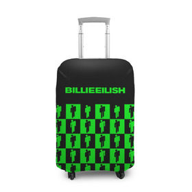 Чехол для чемодана 3D с принтом BILLIE EILISH в Курске, 86% полиэфир, 14% спандекс | двустороннее нанесение принта, прорези для ручек и колес | be | billie | billie eilish | blohsh | ghoul | билли | билли айлиш