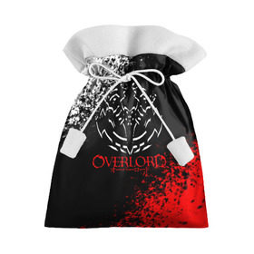 Подарочный 3D мешок с принтом Overlord в Курске, 100% полиэстер | Размер: 29*39 см | overlord | аниме | гранж | лого | логотип | оверлорд | сериал | текстура