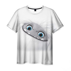 Мужская футболка 3D с принтом ABOMINABLE (Эверест) в Курске, 100% полиэфир | прямой крой, круглый вырез горловины, длина до линии бедер | abominable | детям | для детей | ети | йети | лу | мультфильм | отвратительный | чудовище | эверест