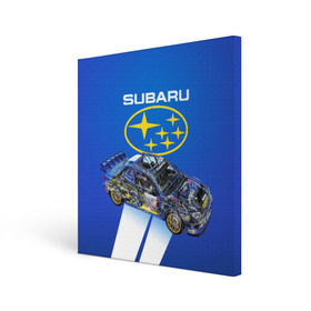 Холст квадратный с принтом Subaru в Курске, 100% ПВХ |  | sti | subaru | subaru impreza | subaru impreza wrx sti | subaru sti | субару | субару импреза