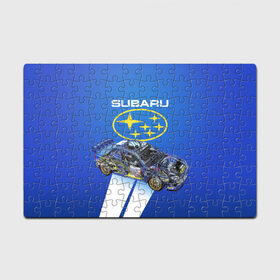 Пазл магнитный 126 элементов с принтом Subaru в Курске, полимерный материал с магнитным слоем | 126 деталей, размер изделия —  180*270 мм | Тематика изображения на принте: sti | subaru | subaru impreza | subaru impreza wrx sti | subaru sti | субару | субару импреза