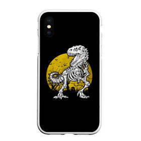 Чехол для iPhone XS Max матовый с принтом T-Rex в Курске, Силикон | Область печати: задняя сторона чехла, без боковых панелей | Тематика изображения на принте: 19 | 2019 | cat | ghost | halloween | ведьма | динозавр | кости | кошка | ночь | паук | приведение | призрак | скелет | тирекс | тыква | тьма | ужас | хелловин | хеллоувин | хэллоуин | череп