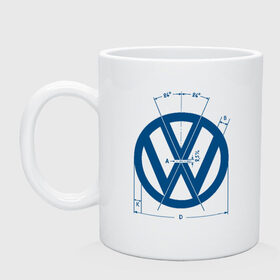 Кружка с принтом Volkswagen в Курске, керамика | объем — 330 мл, диаметр — 80 мм. Принт наносится на бока кружки, можно сделать два разных изображения | golf | golf gti | volkswagen | вольксваген | фолькс ваген | фольксваген
