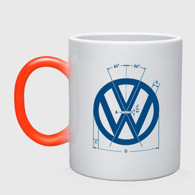 Кружка хамелеон с принтом Volkswagen в Курске, керамика | меняет цвет при нагревании, емкость 330 мл | golf | golf gti | volkswagen | вольксваген | фолькс ваген | фольксваген