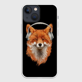 Чехол для iPhone 13 mini с принтом Лиса в наушниках в Курске,  |  | 20 | 2020 | 2k20 | 2к20 | animal | animals | forest | fox | headphones | music | new year | redhead | smile | животное | животные | зима | лес | лис | лиса | лисица | музыка | наушники | новый год | рыжая | смайл | улыбка | фыр