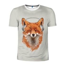 Мужская футболка 3D спортивная с принтом Лиса в наушниках в Курске, 100% полиэстер с улучшенными характеристиками | приталенный силуэт, круглая горловина, широкие плечи, сужается к линии бедра | Тематика изображения на принте: 20 | 2020 | 2k20 | 2к20 | animal | animals | forest | fox | headphones | music | new year | redhead | smile | животное | животные | зима | лес | лис | лиса | лисица | музыка | наушники | новый год | рыжая | смайл | улыбка | фыр