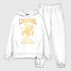 Мужской костюм хлопок OVERSIZE с принтом Ливерпуль в Курске,  |  | liverpool | liverpool fc | ynwa | you never walk alone | ливерпуль | фан ливерпуля | фанатская | футбол | футболист | футбольный клуб | энфильд