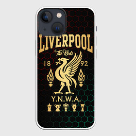 Чехол для iPhone 13 mini с принтом Ливерпуль в Курске,  |  | liverpool | liverpool fc | ynwa | you never walk alone | ливерпуль | фан ливерпуля | фанатская | футбол | футболист | футбольный клуб | энфильд