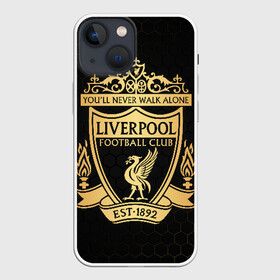 Чехол для iPhone 13 mini с принтом Ливерпуль в Курске,  |  | liverpool | liverpool fc | ynwa | you never walk alone | ливерпуль | фан ливерпуля | фанатская | футбол | футболист | футбольный клуб | энфильд