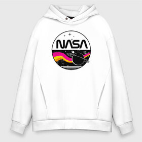 Мужское худи Oversize хлопок с принтом Retro NASA в Курске, френч-терри — 70% хлопок, 30% полиэстер. Мягкий теплый начес внутри —100% хлопок | боковые карманы, эластичные манжеты и нижняя кромка, капюшон на магнитной кнопке | Тематика изображения на принте: mars | nasa | space | галактика | земля | илон | инопланетяне | инопланетянин | картинка | картинки | космонавт | космос | луна | марс | маск | мода | надпись | наса | планета | планеты