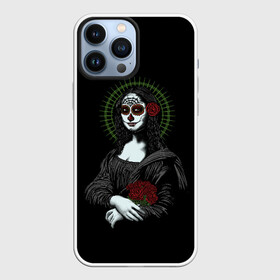 Чехол для iPhone 13 Pro Max с принтом Mona Lisa   Santa Muerte в Курске,  |  | Тематика изображения на принте: dead | death | lisa | mona | muerte | muertos | santa | день | искуство | картина | лиза | мона | муэрте | муэртес | муэртос | роза | розы | санта | тату | татуировка | цветы | череп