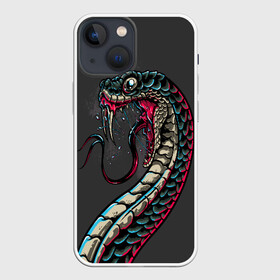 Чехол для iPhone 13 mini с принтом Viper в Курске,  |  | Тематика изображения на принте: animals | art | poison | snake | venom | venomous | viper | арт | гадюка | животное | животные | змеи | змей | змея | картинка | картинки | прикольная | прикольные | яд | ядовитая | ядовитый