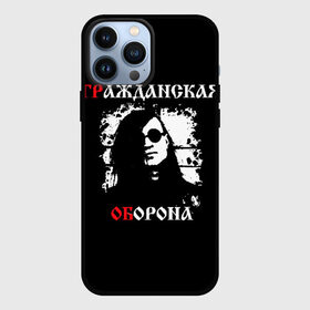 Чехол для iPhone 13 Pro Max с принтом Гр.Об + Анархия (спина) в Курске,  |  | punk | punks not dead | гр.об. | гражданская оборона | гроб | егор летов | панки | хой