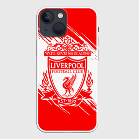 Чехол для iPhone 13 mini с принтом LIVERPOOL в Курске,  |  | lfc | liverpool | sport | ynwa | ливерпуль | лфк | спорт