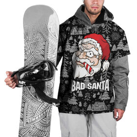 Накидка на куртку 3D с принтом Bad santa в Курске, 100% полиэстер |  | Тематика изображения на принте: 