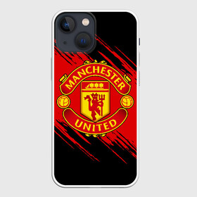 Чехол для iPhone 13 mini с принтом МАНЧЕСТЕР ЮНАЙТЕД | FCMU | MANCHESTER UNITED в Курске,  |  | fc | fcmu | football | football club | manchester united | red devils | sport | красные дьяволы | манчестер юнайтед | спорт | фк | фкмю | футбол | футбольный клуб