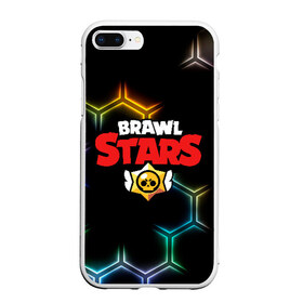 Чехол для iPhone 7Plus/8 Plus матовый с принтом Brawl Stars Color Hex в Курске, Силикон | Область печати: задняя сторона чехла, без боковых панелей | Тематика изображения на принте: brawl | brawl st | brawl stars | colt | hexagon | logo | map | mobo | pattern | poco | shelly | stars | бравл | игра | игры | карта | кольт | лого | мобильные игры | патерн | паттерн | поко | соты | старс | шелли