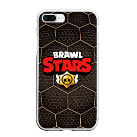 Чехол для iPhone 7Plus/8 Plus матовый с принтом Brawl Stars Metal Hex в Курске, Силикон | Область печати: задняя сторона чехла, без боковых панелей | brawl | brawl st | brawl stars | colt | hexagon | logo | map | mobo | pattern | poco | shelly | stars | бравл | игра | игры | карта | кольт | лого | мобильные игры | патерн | паттерн | поко | соты | старс | шелли