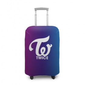 Чехол для чемодана 3D с принтом TWICE в Курске, 86% полиэфир, 14% спандекс | двустороннее нанесение принта, прорези для ручек и колес | twice | дахён | мины | момо | наён | саны | твайс | цзыюй | чеён | чонён